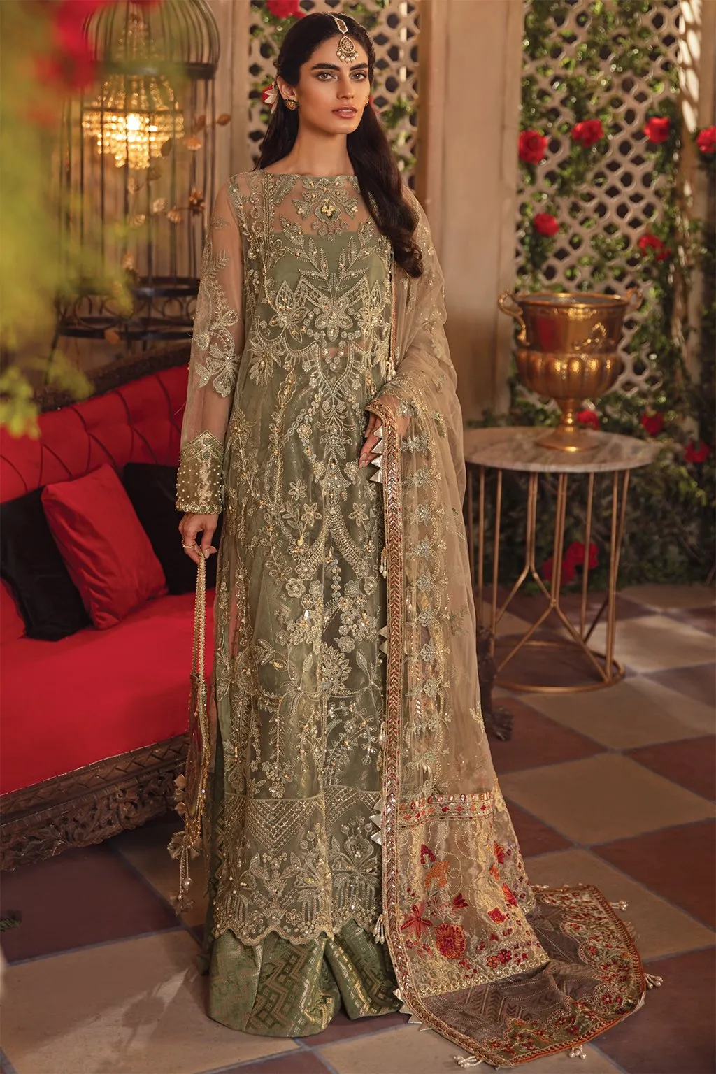 IMC-09 REVERIE-3PC | Iznik Meraki Luxury Chiffon Collection 2021 | Unstitched Embroidered Luxury Chiffon Suits