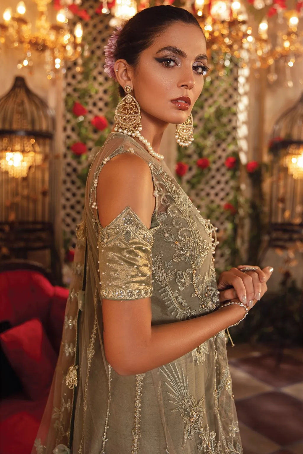 IMC-09 REVERIE-3PC | Iznik Meraki Luxury Chiffon Collection 2021 | Unstitched Embroidered Luxury Chiffon Suits