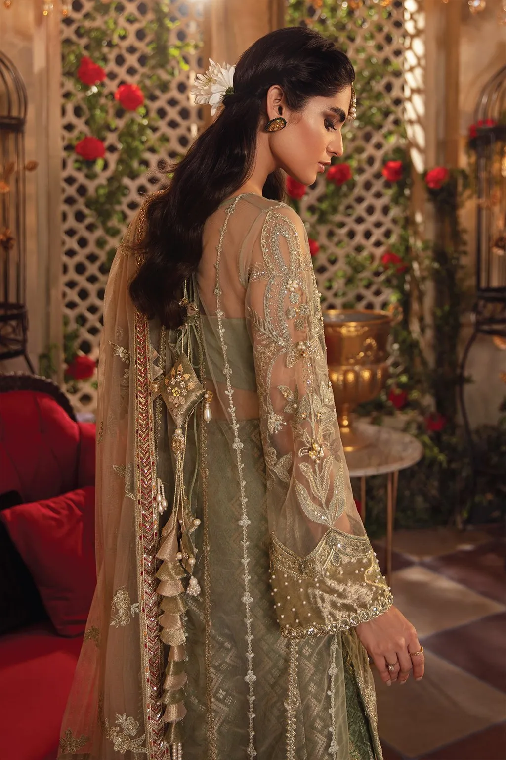 IMC-09 REVERIE-3PC | Iznik Meraki Luxury Chiffon Collection 2021 | Unstitched Embroidered Luxury Chiffon Suits