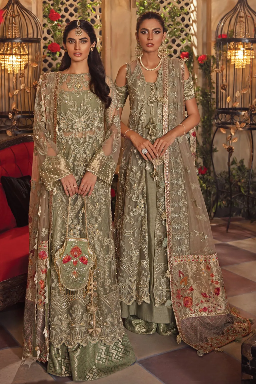 IMC-09 REVERIE-3PC | Iznik Meraki Luxury Chiffon Collection 2021 | Unstitched Embroidered Luxury Chiffon Suits