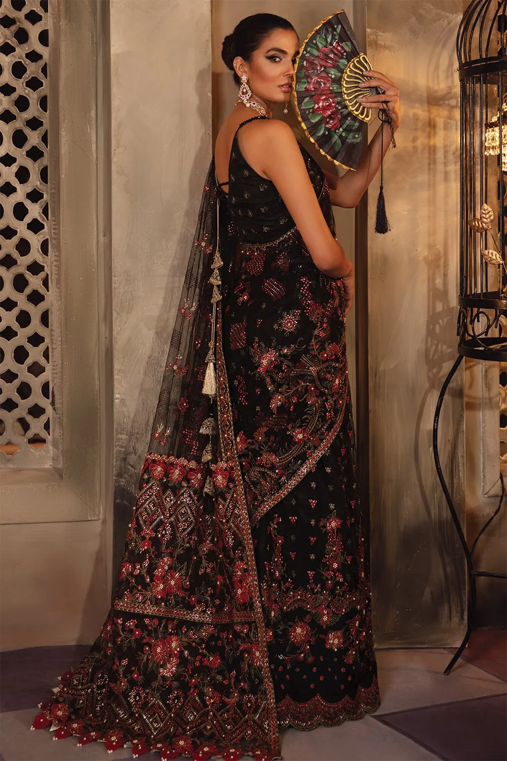 IMC-10 ROCOCO-3PC | Iznik Meraki Luxury Chiffon Collection 2021 | Unstitched Embroidered Luxury Chiffon Suits