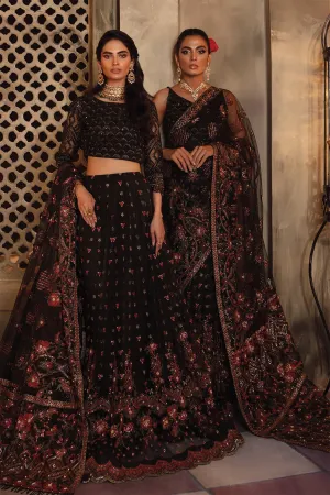 IMC-10 ROCOCO-3PC | Iznik Meraki Luxury Chiffon Collection 2021 | Unstitched Embroidered Luxury Chiffon Suits