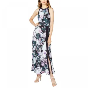 INC International Concepts Women's Floral Varsity-Stripe Maxi Dress