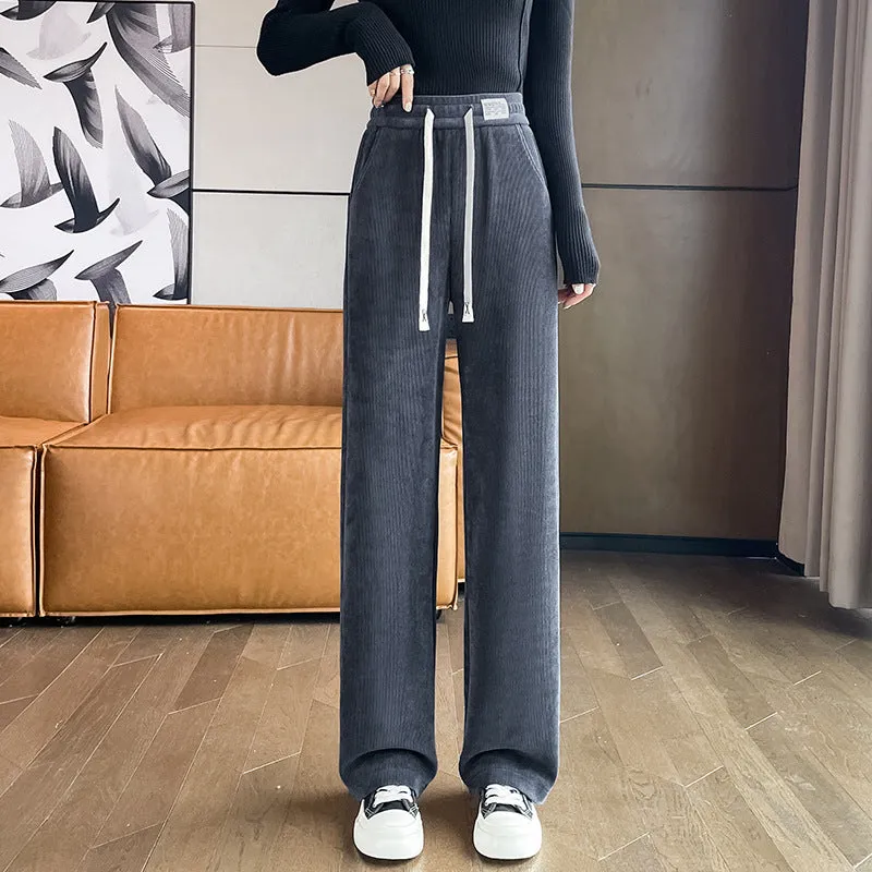 INSTOCK-Chenille narrow straight pants