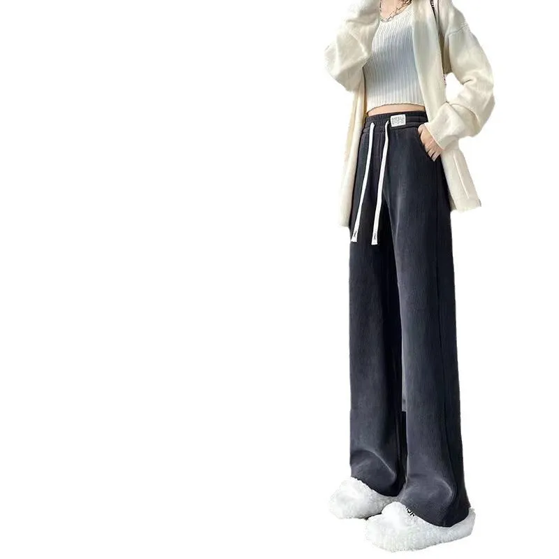 INSTOCK-Chenille narrow straight pants