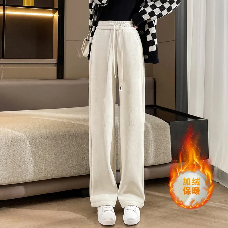 INSTOCK-Chenille narrow straight pants