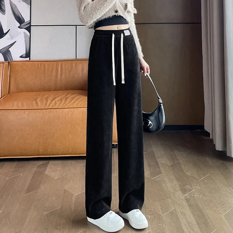 INSTOCK-Chenille narrow straight pants