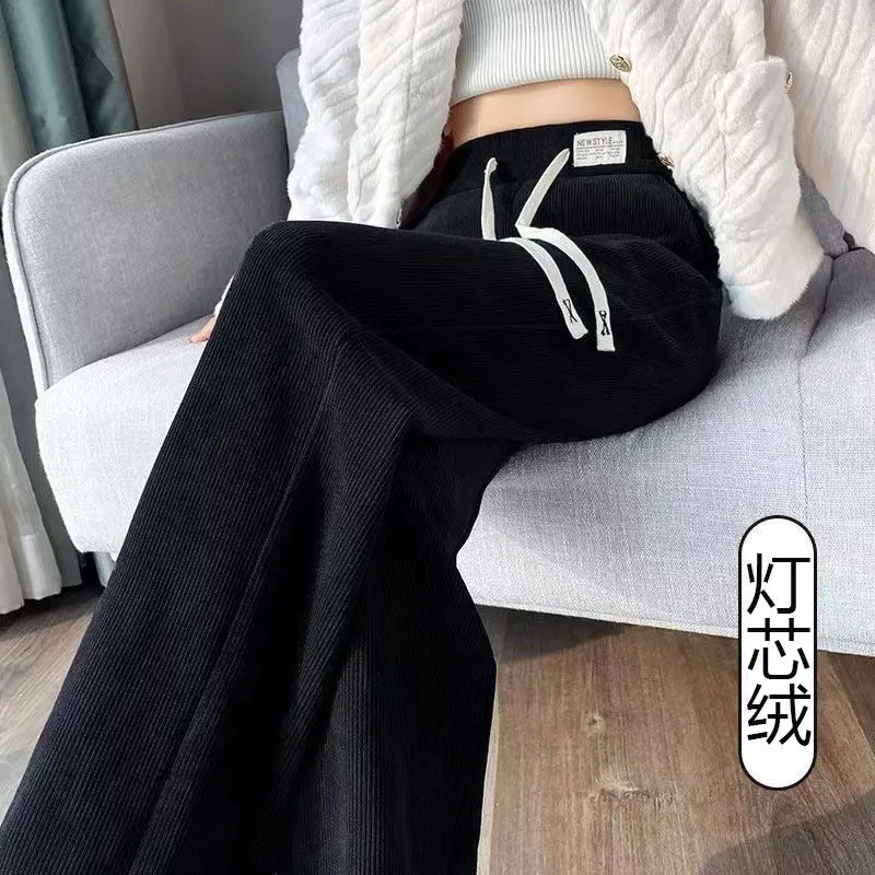 INSTOCK-Chenille narrow straight pants
