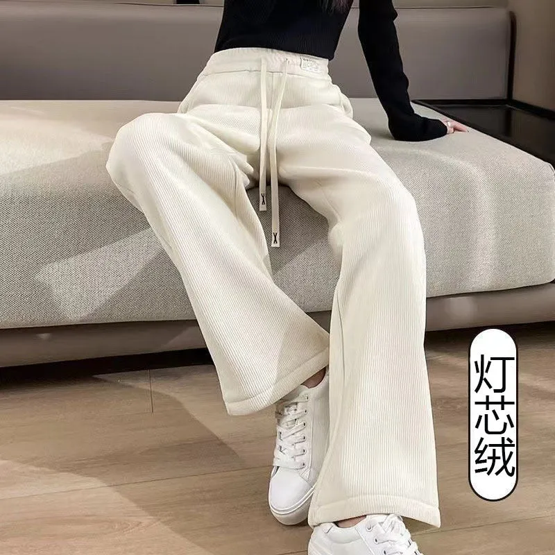 INSTOCK-Chenille narrow straight pants