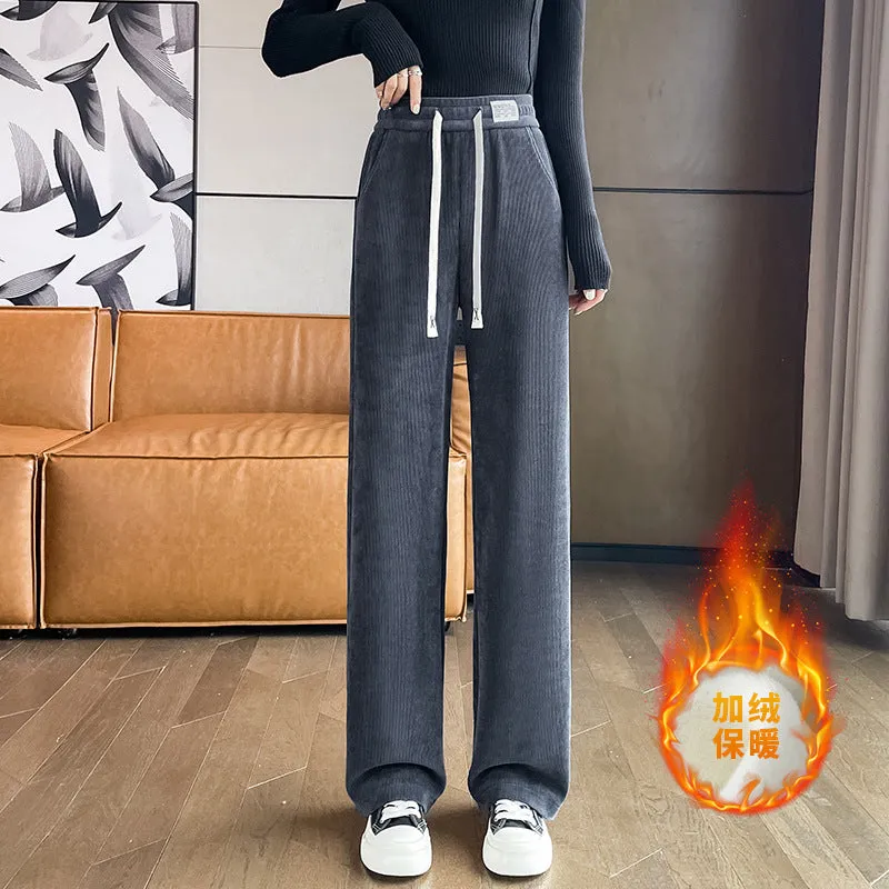 INSTOCK-Chenille narrow straight pants