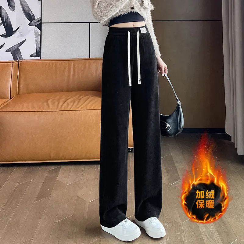 INSTOCK-Chenille narrow straight pants