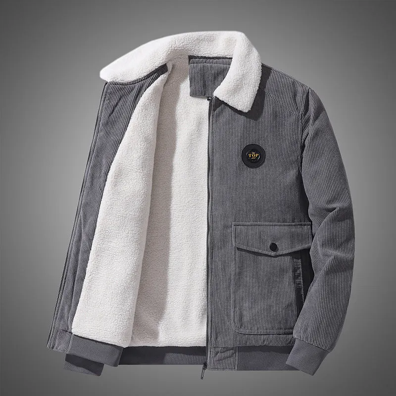 INSTOCK - Corduroy Jacket Men's Autumn and Winter Plush
