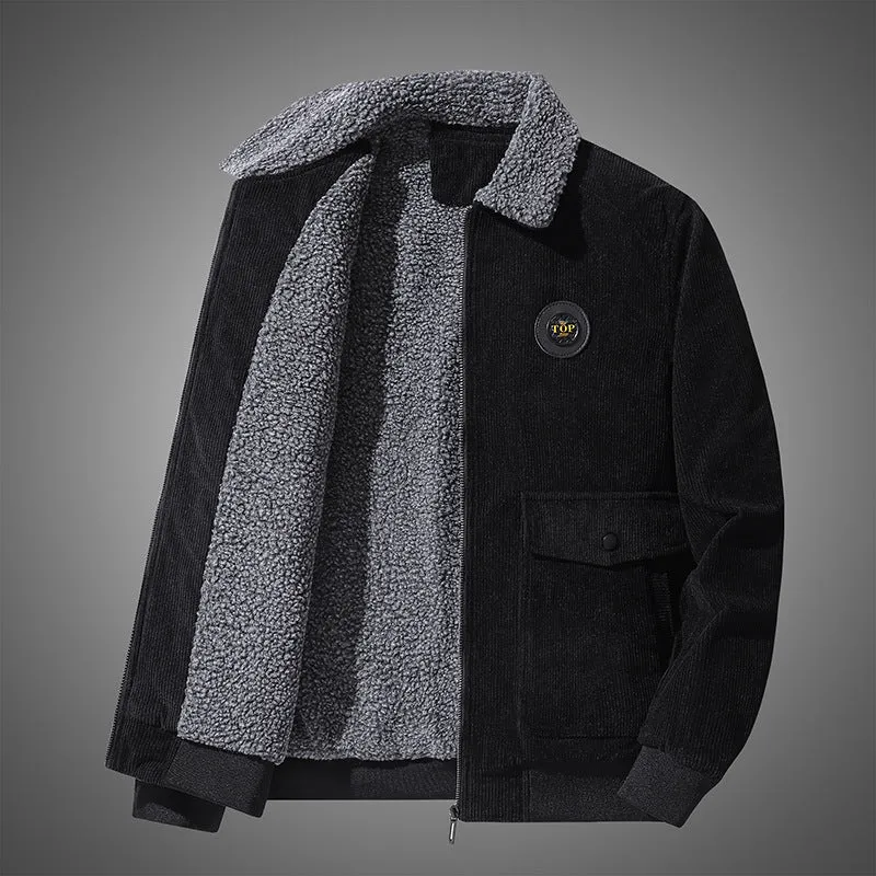 INSTOCK - Corduroy Jacket Men's Autumn and Winter Plush