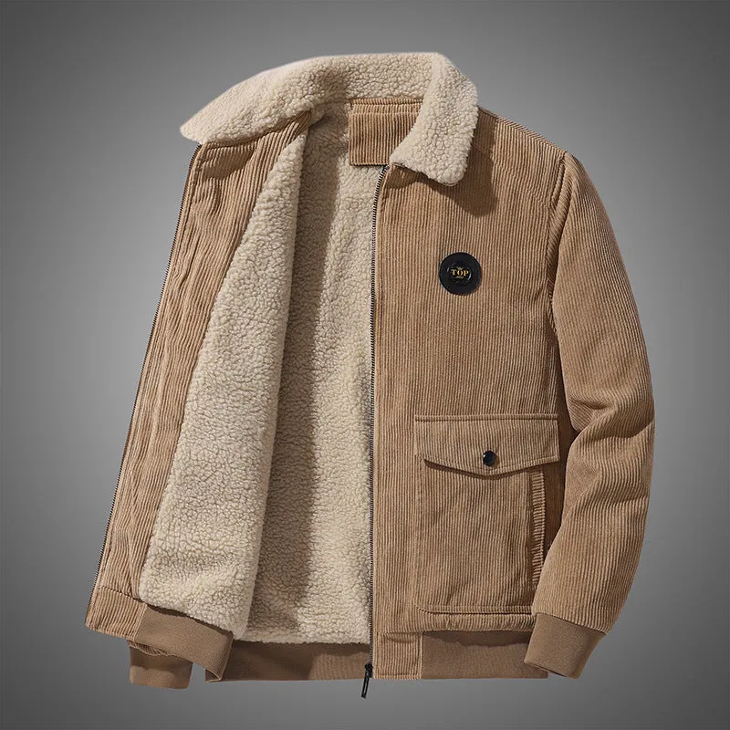 INSTOCK - Corduroy Jacket Men's Autumn and Winter Plush