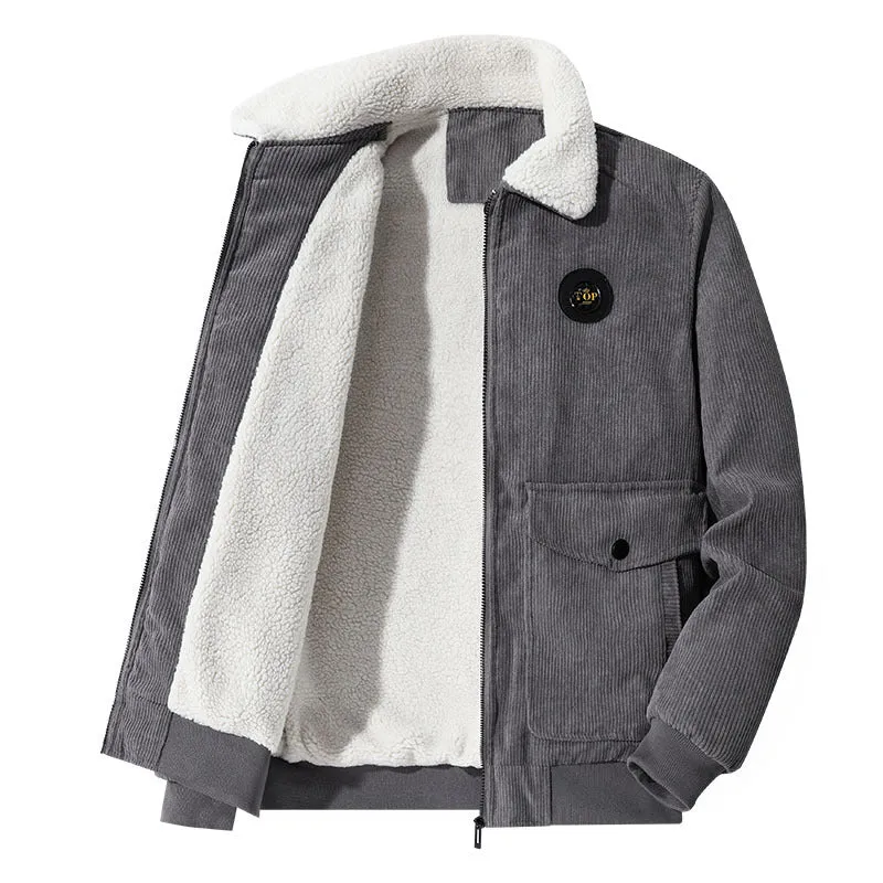 INSTOCK - Corduroy Jacket Men's Autumn and Winter Plush