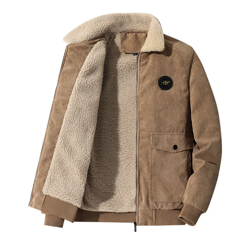 INSTOCK - Corduroy Jacket Men's Autumn and Winter Plush