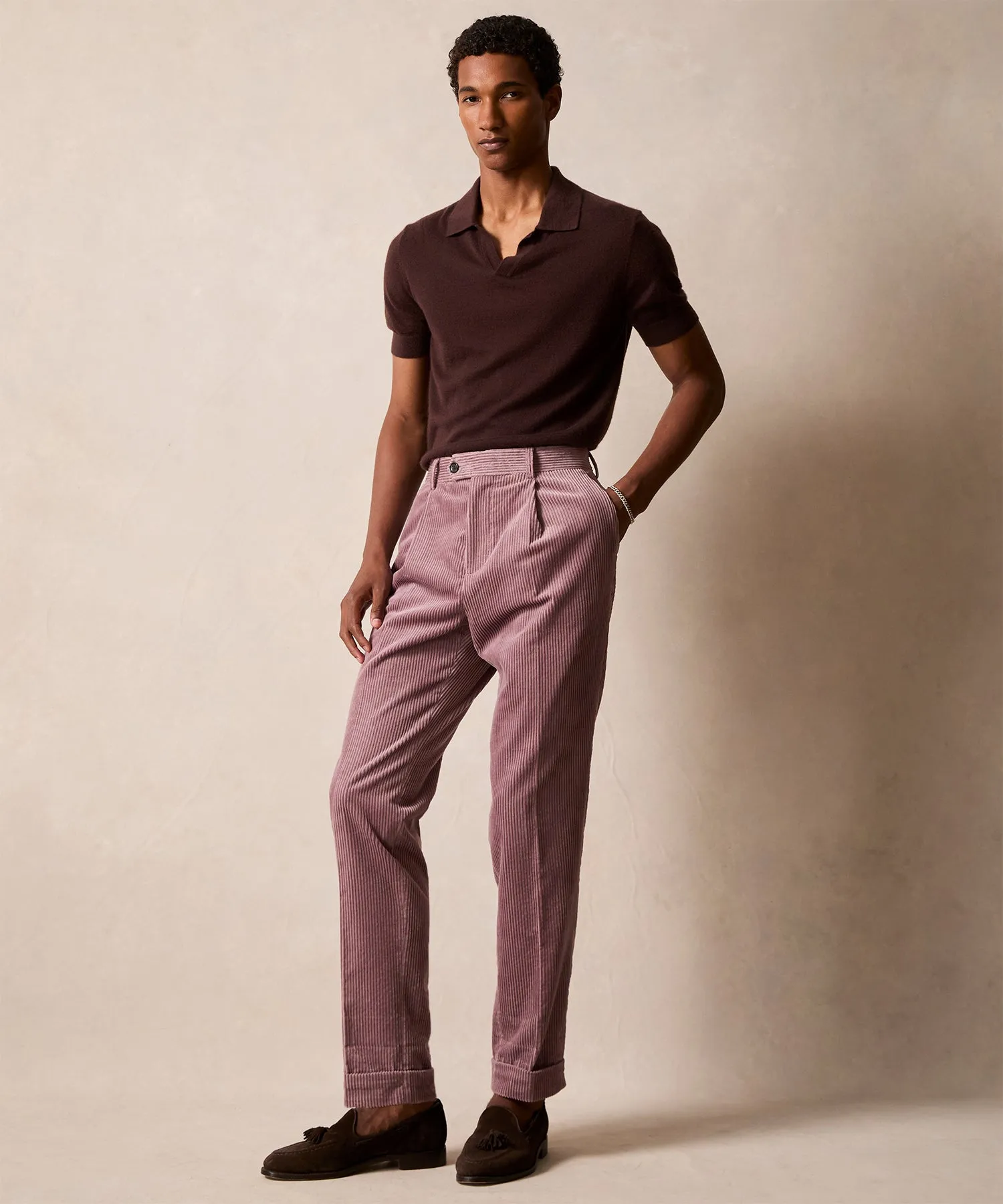 Italian Wide Wale Corduroy Madison Trouser