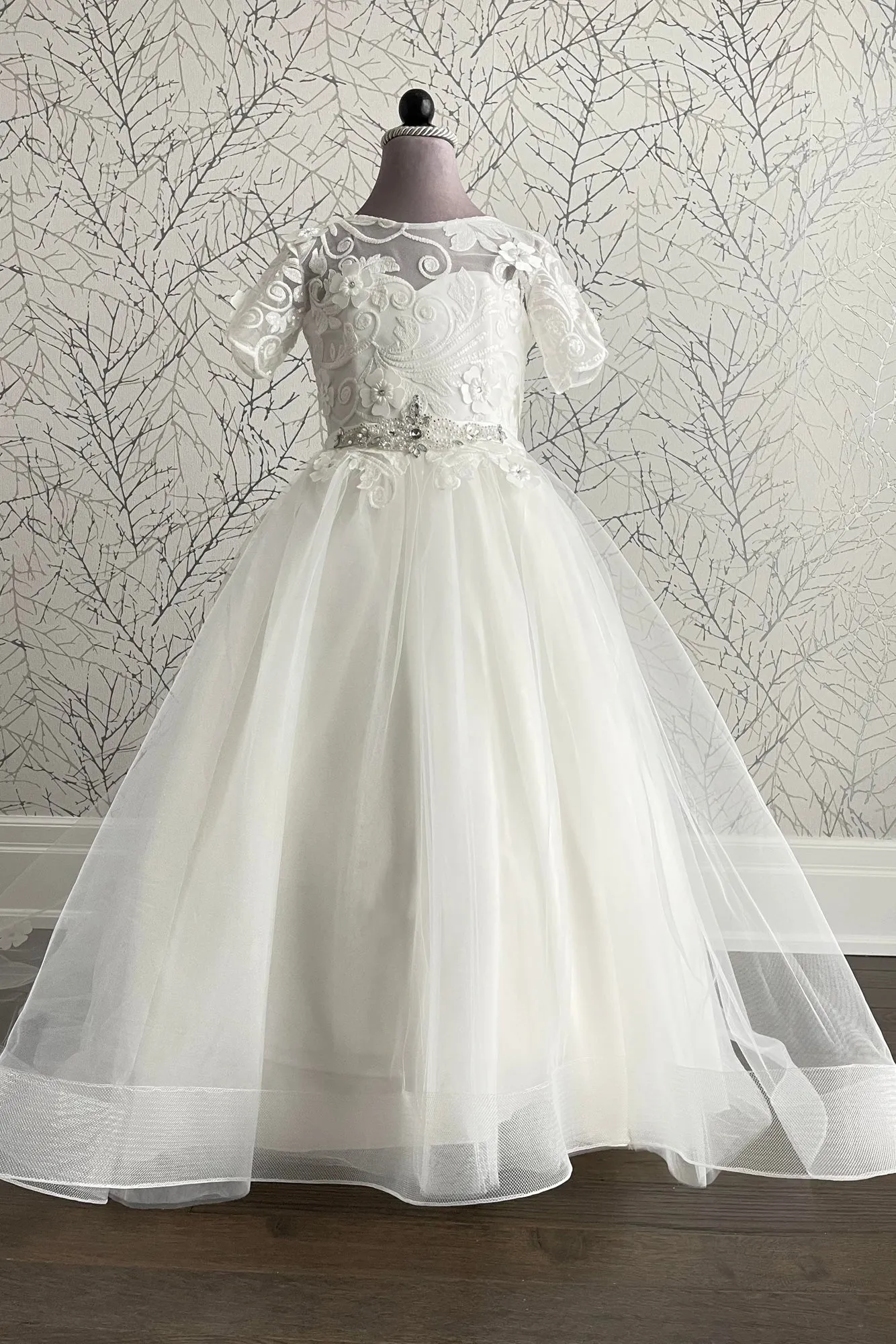 Ivory Tulle First Communion Dress