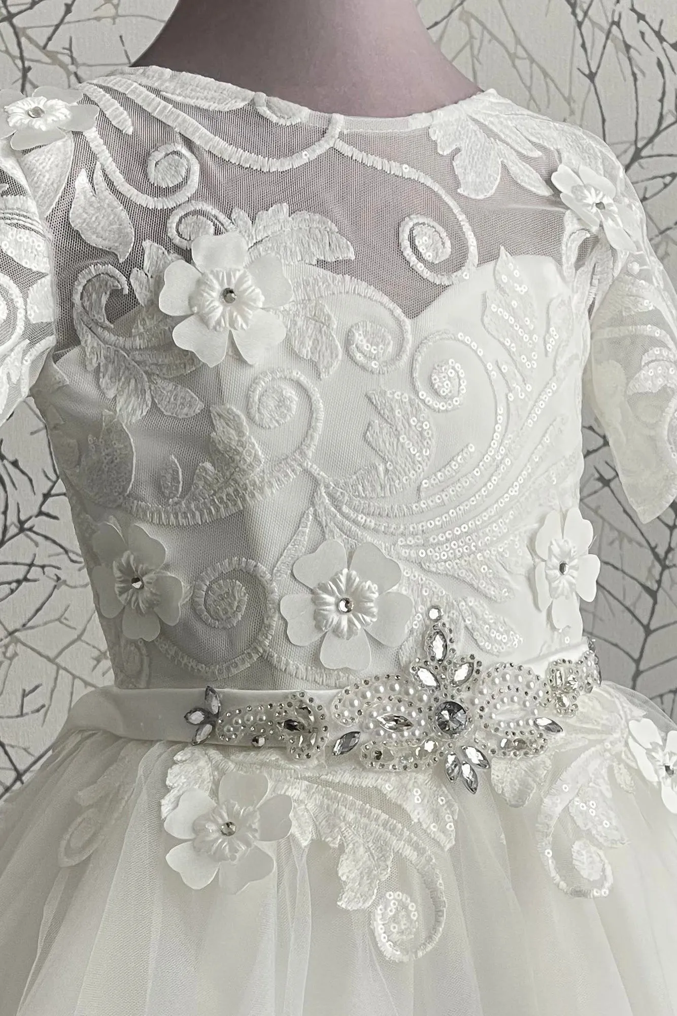 Ivory Tulle First Communion Dress