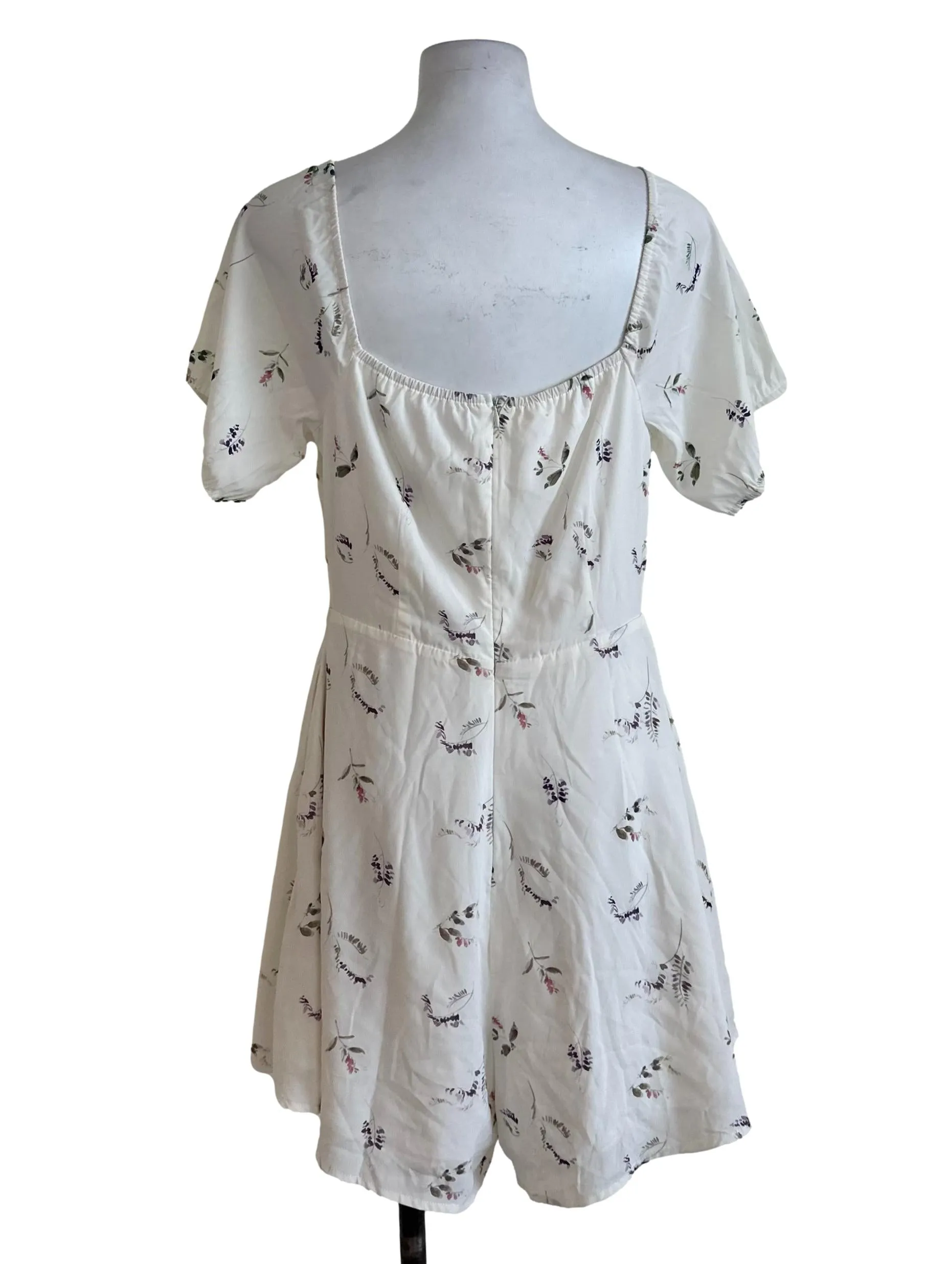 Ivory White Pattern Rompers