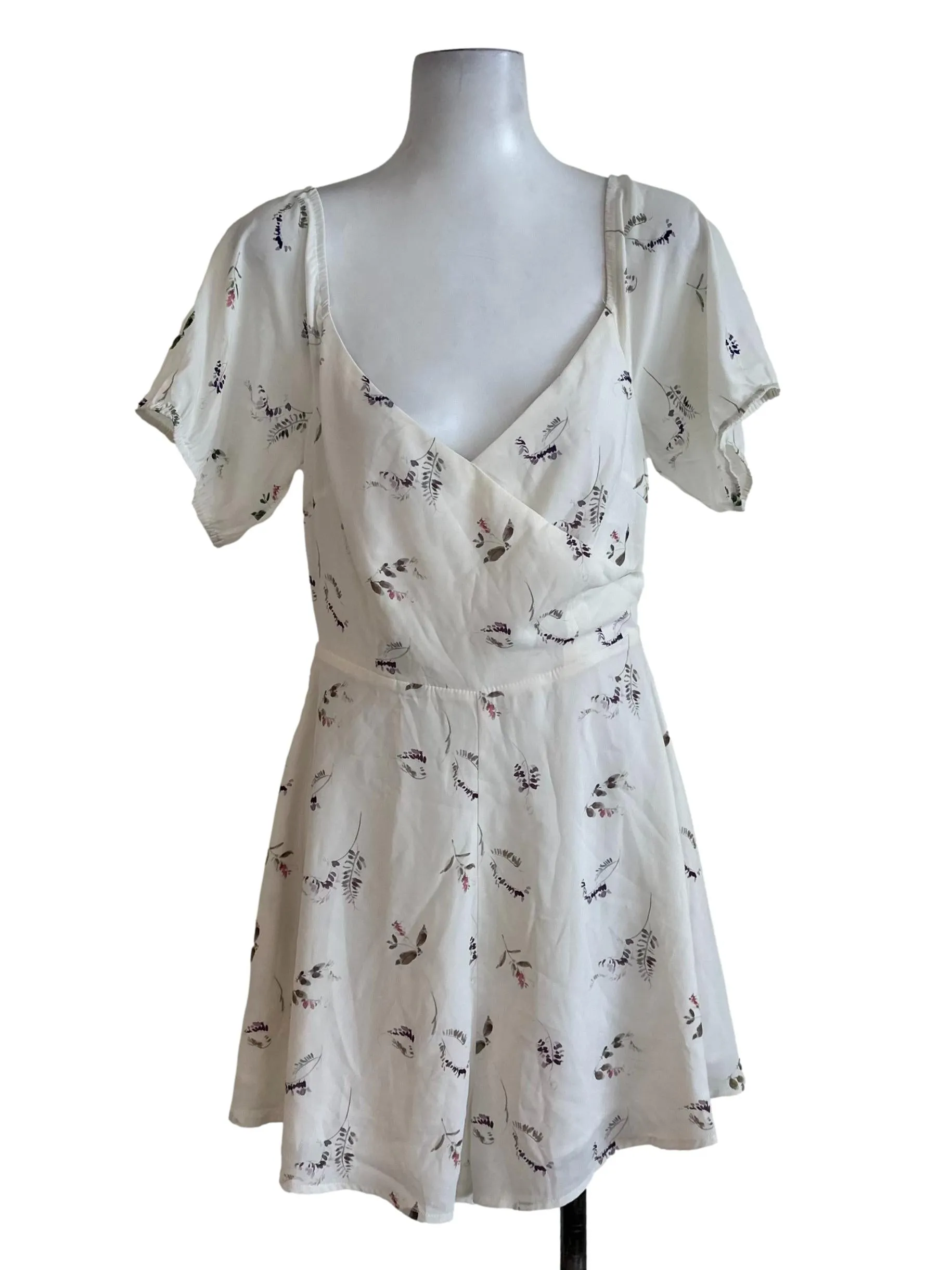 Ivory White Pattern Rompers