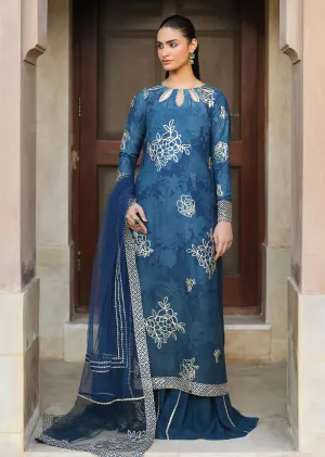 IZKN-07 Blue - Readymade - Bandhani Chiffon Collection by Iznik 2025