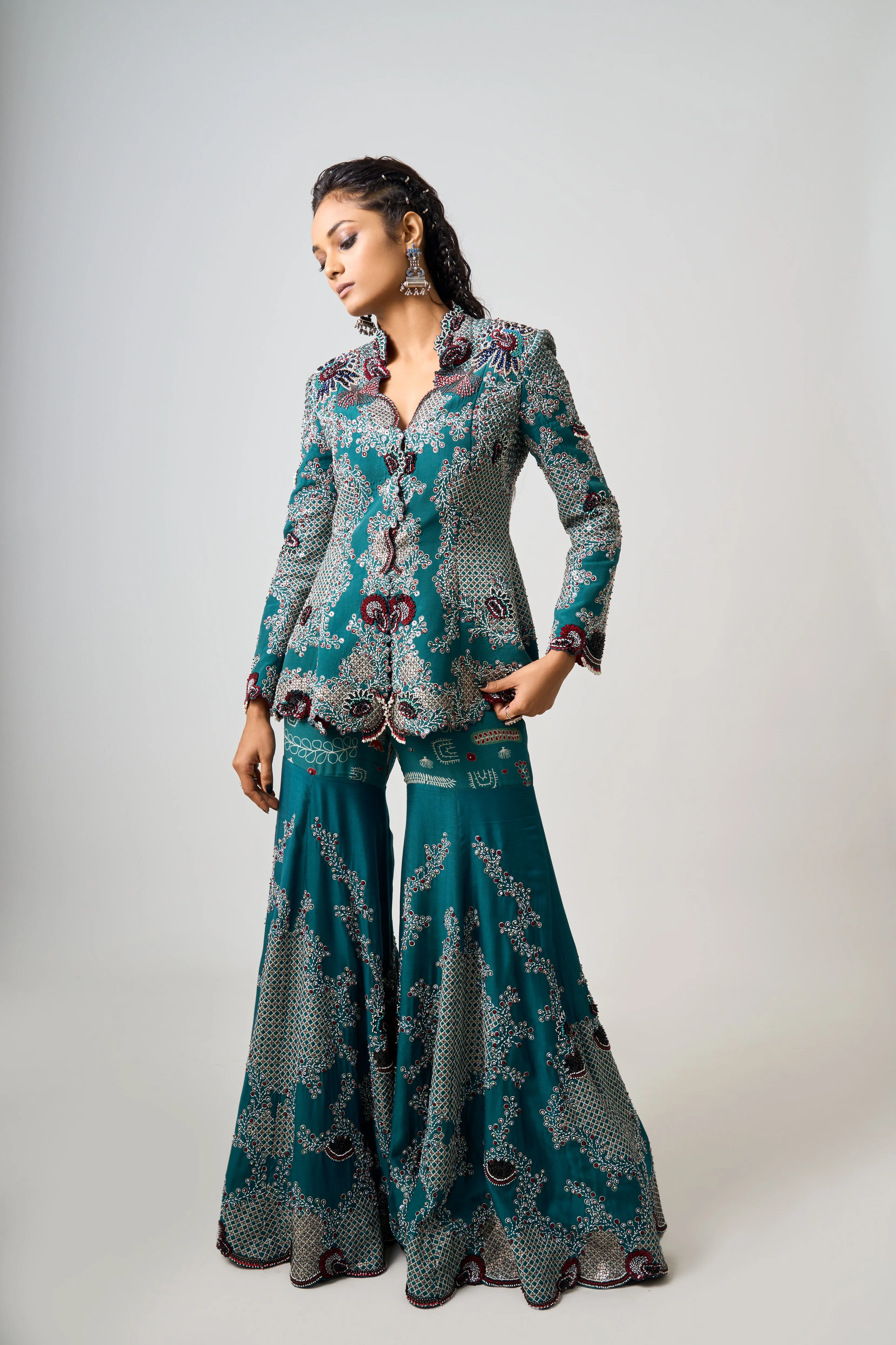 Jacket & Gharara Set