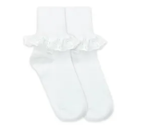 Jefferies Socks Chantilly Lace Turn Cuff Socks