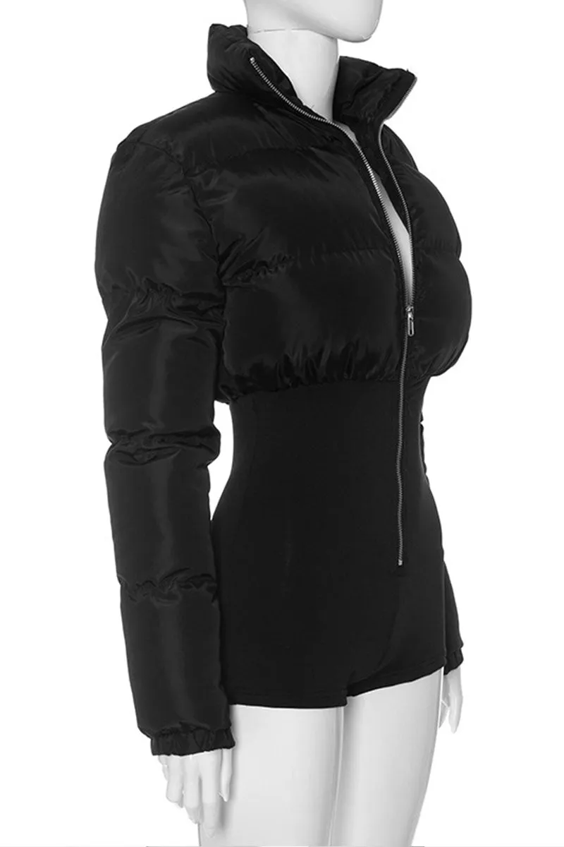 JI0299 Puffer Long Sleeve Rompers
