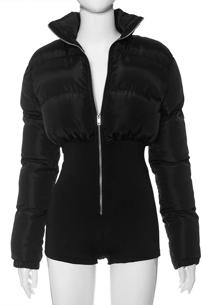JI0299 Puffer Long Sleeve Rompers