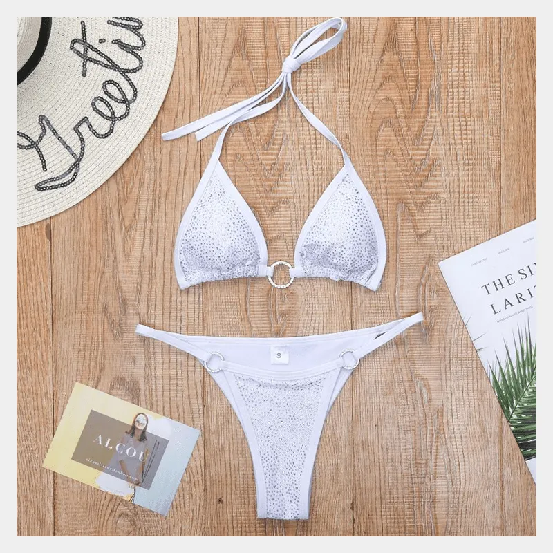 Jordyn Diamond Halter Bikini Swimwear