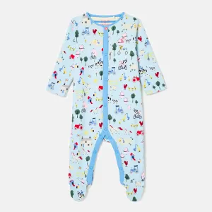Joules Razamataz Sleepsuit K75674 Blue Farm