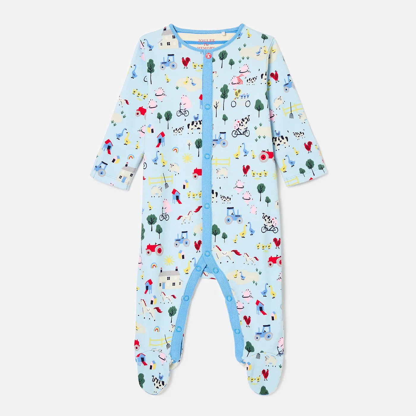 Joules Razamataz Sleepsuit K75674 Blue Farm