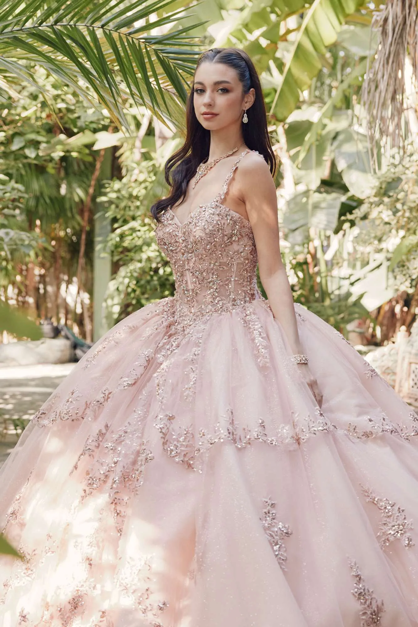 Juliet JT1450J Poofy Sweetheart Corset Boned Quinceanera Ball Gown