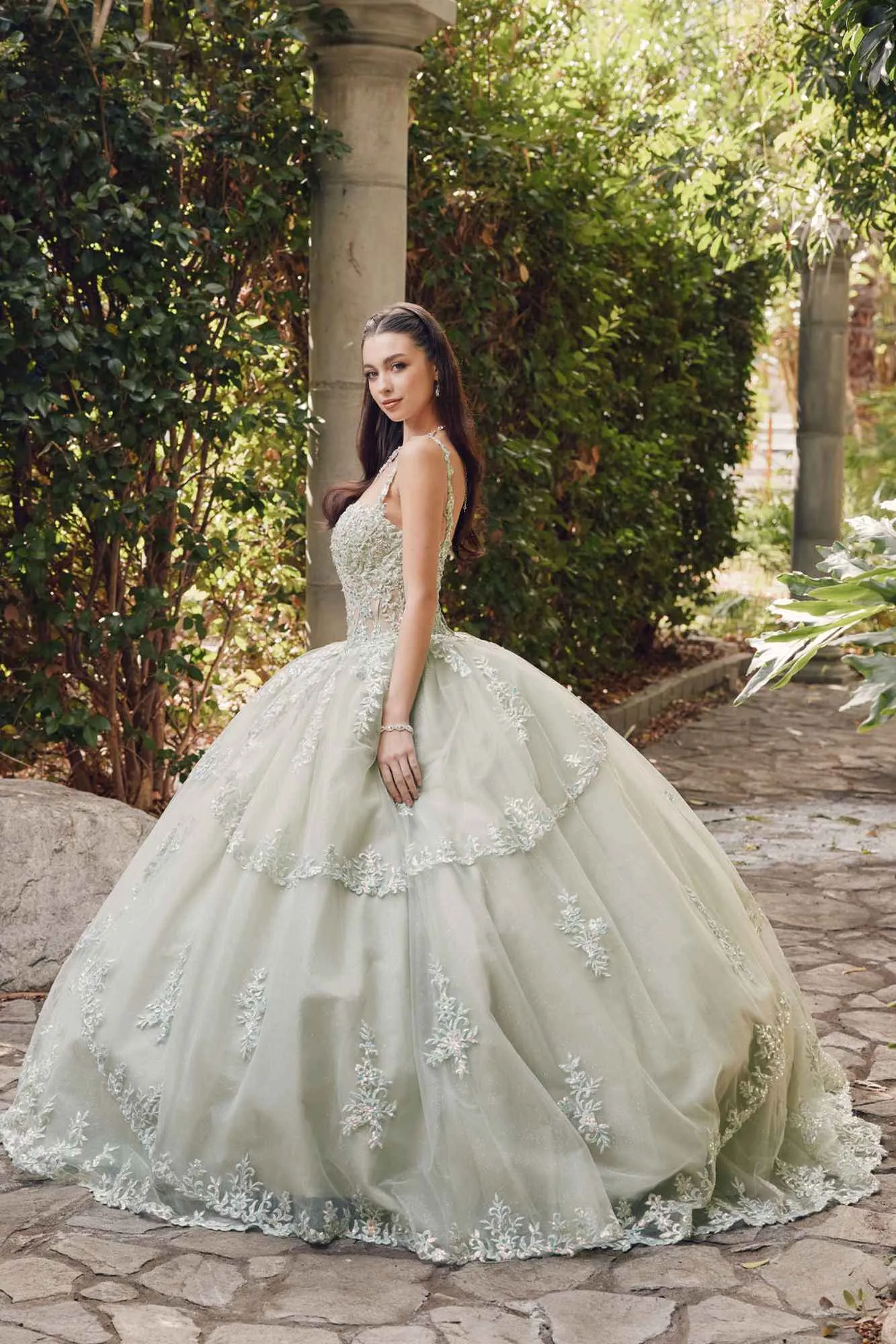 Juliet JT1450J Poofy Sweetheart Corset Boned Quinceanera Ball Gown