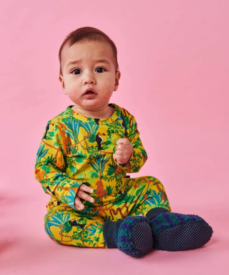 Jungle Boogie Organic LS Romper