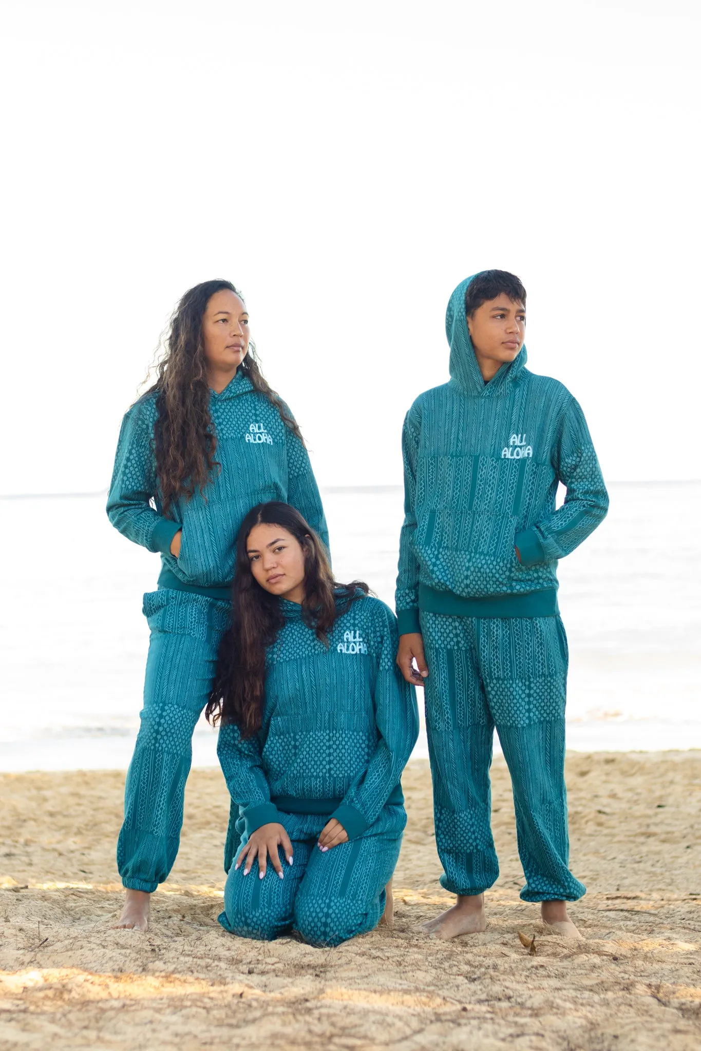 Ka Nao Ho'ōki - Kapa Watermark | Unisex Sweatpants - teal