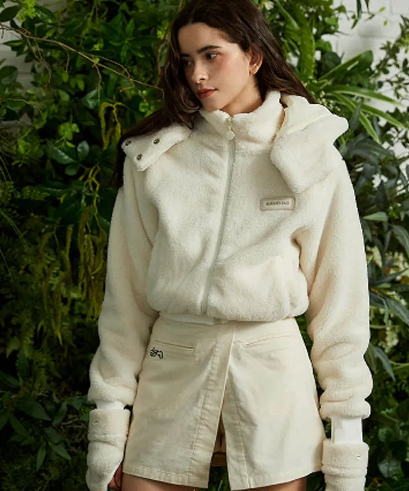 KANDINI Corduroy Skirt-Pants - Ivory