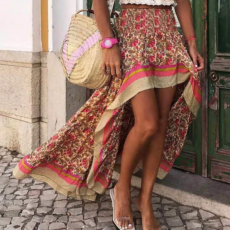 KERRY Boho Print Mini/Maxi Skirt