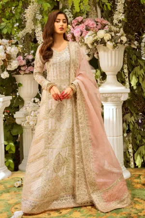KF-01  MINAIL | Qalamkar Khaab Festive Formal Collection 2022 | Luxury Embroidered Unstitched Chiffon Suits