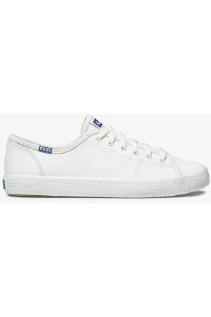 Kickstart Leather Sneaker White/Blue