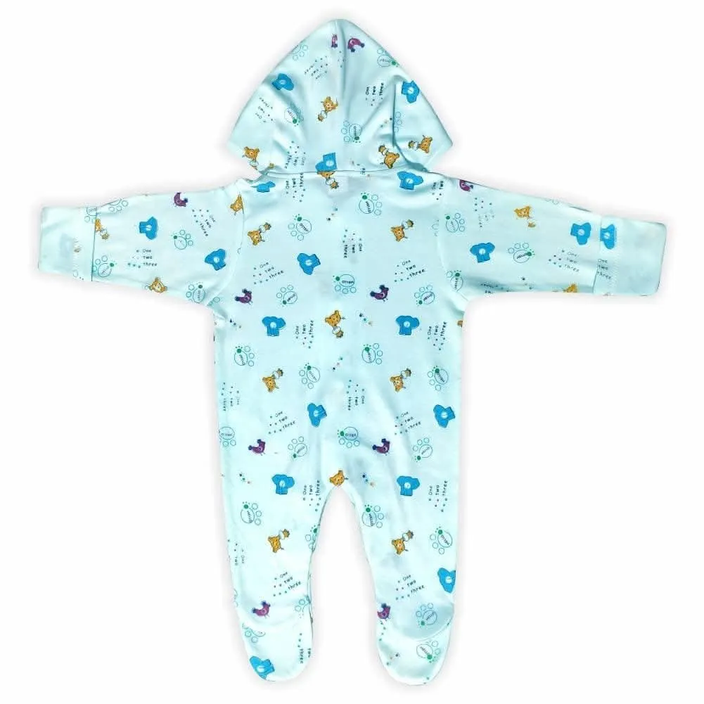 KIDS & BEBS® New Born Baby Romper baby suits for baby boy and baby girls ( blue , 9 - 12 months )