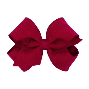 King Corduroy Overlay Grosgrain Bow on Clippie