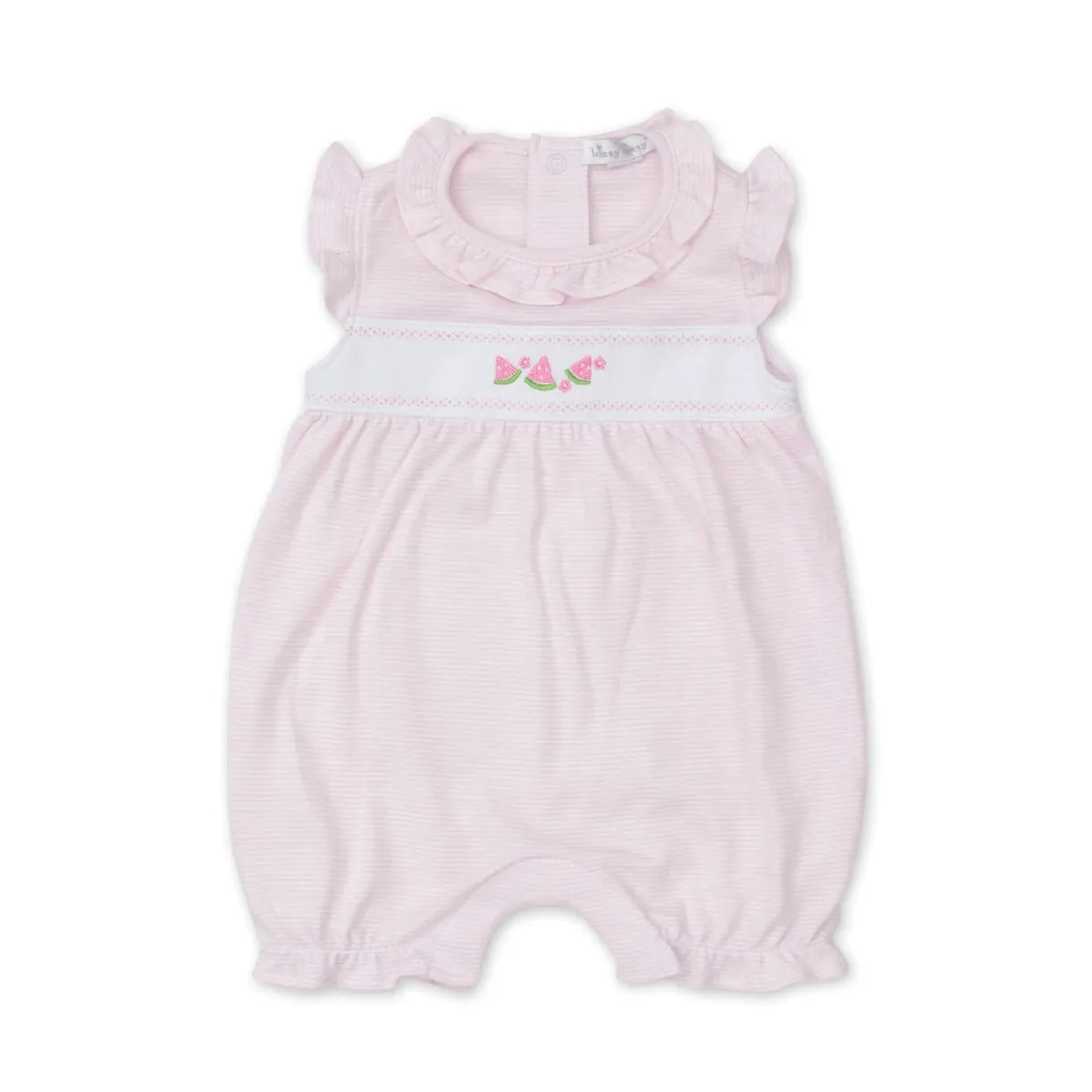 Kissy Kissy Classic Treasures Pink Stripe Short Playsuit