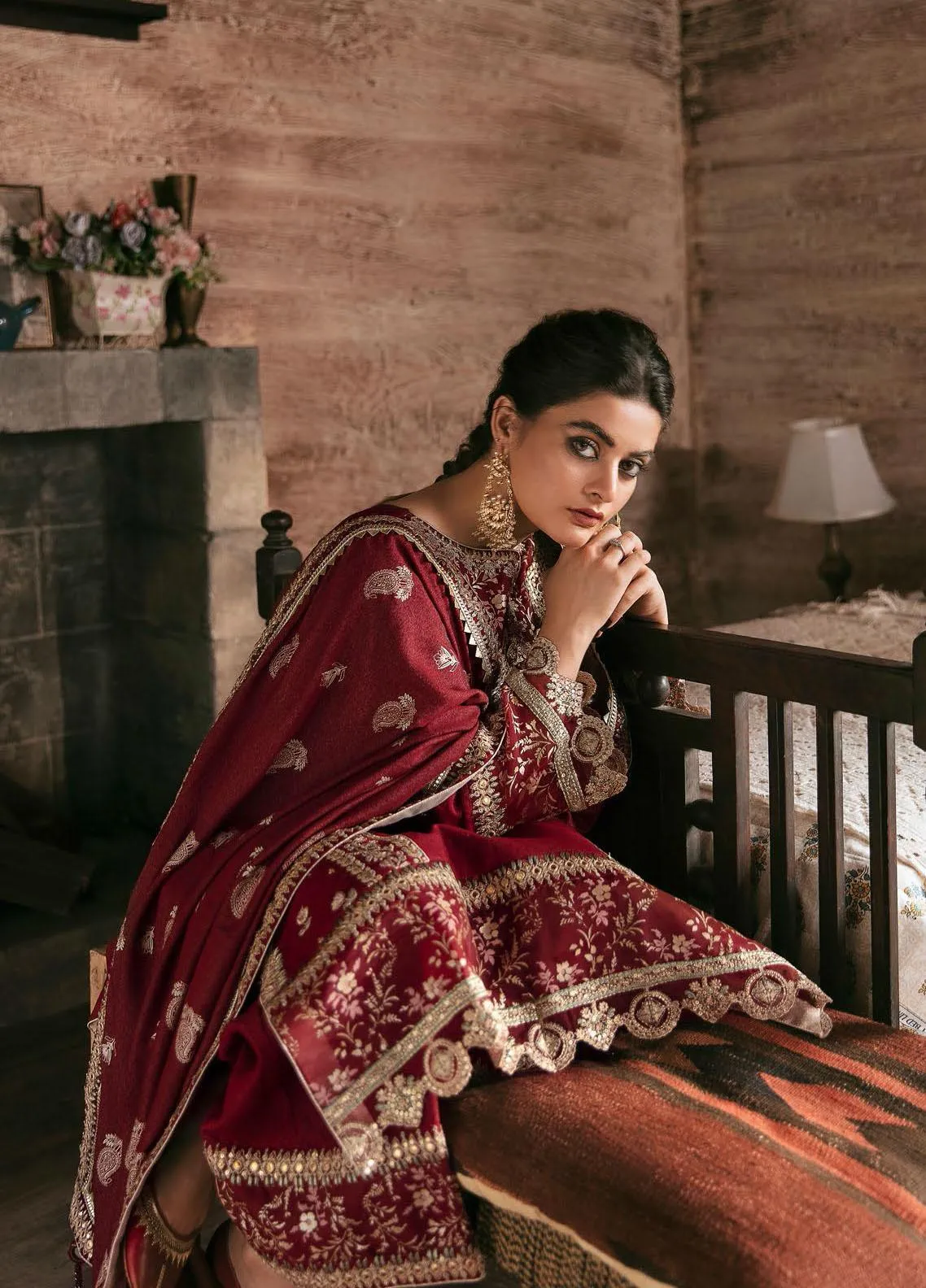 KK-07 | Qalamkar Winter Shawl Collection 2021 | Unstitched Embroidered Suits