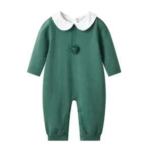 Knitted Baby Pompom Romper