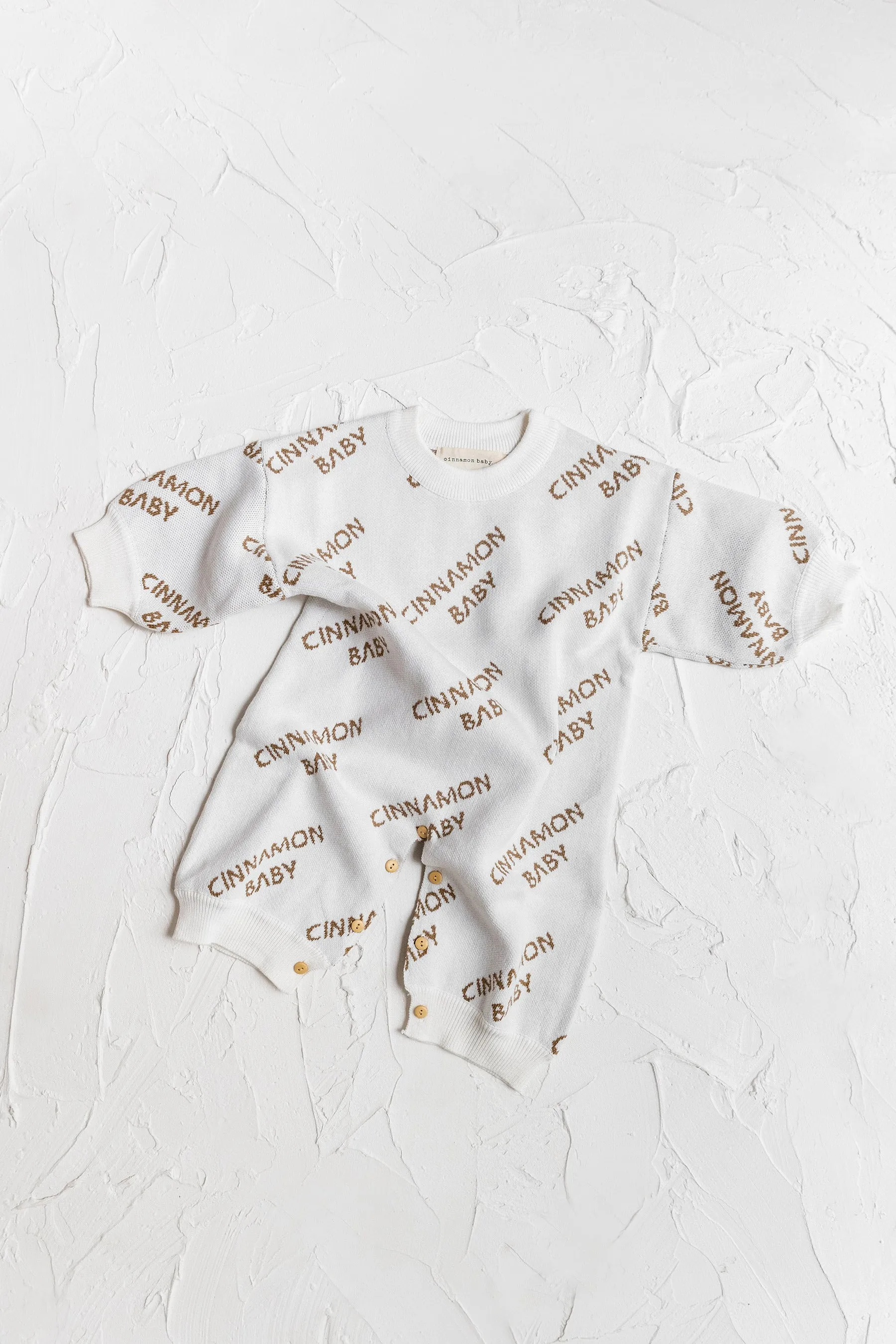 Knitted Logo Suit- Coffee