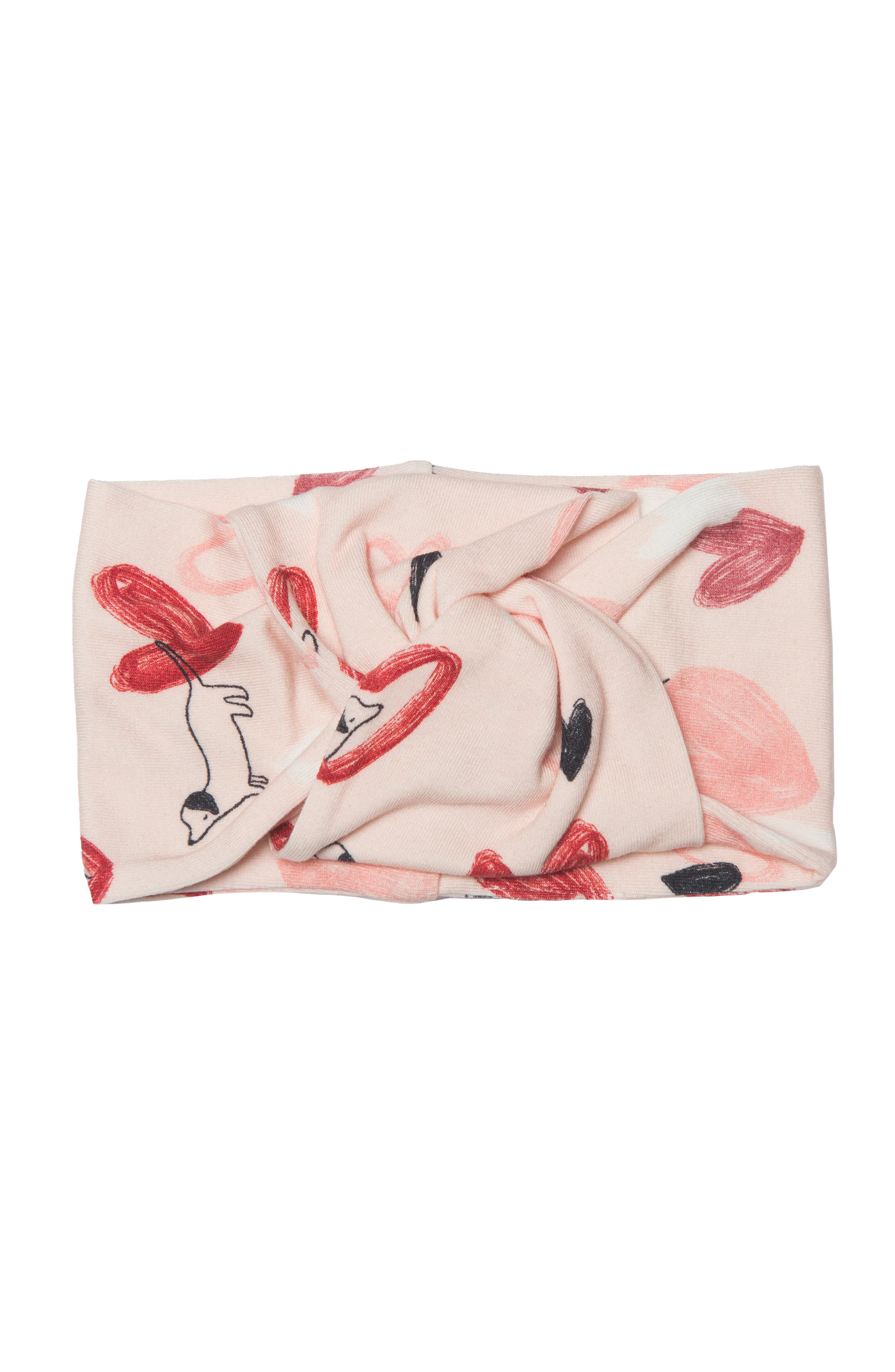 Knotted Headband - Pink Pup