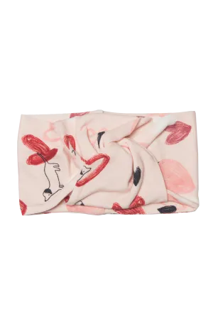 Knotted Headband - Pink Pup