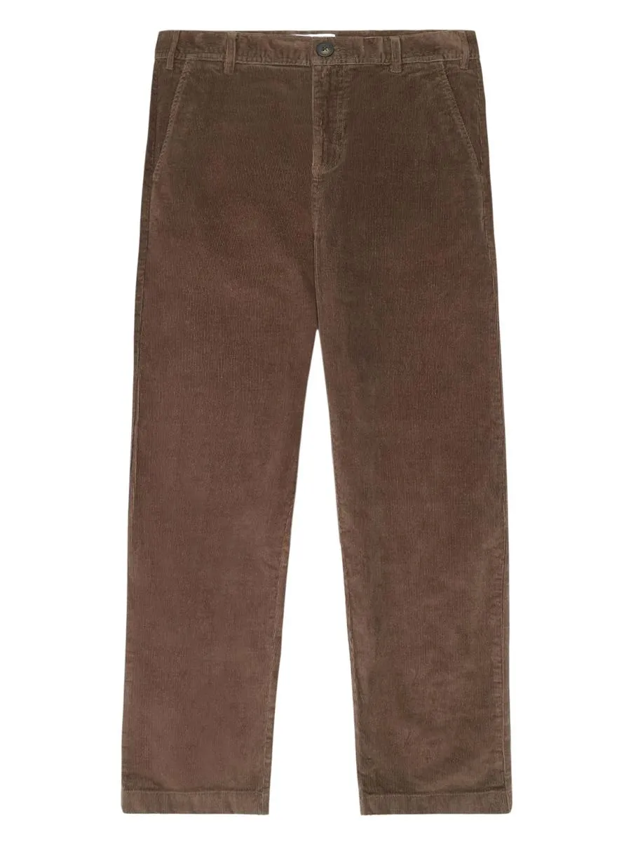 KNOWLEDGE COTTON APPAREL Flint Wide Corduroy Chino Pants demitasse (brown)